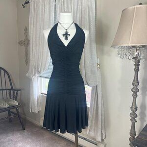 Y2k La Scala Halter Dress